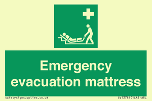 Emergency evacuation mattress